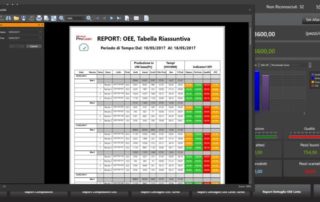 Schermata di un software realizzato per HMI